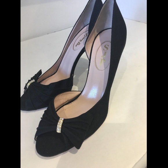 NEW Sarah Jessica‎ Parker SJP Doris Grosgrain Half d'Orsay Pump [SZ 39.5 ] - Picture 6 of 12